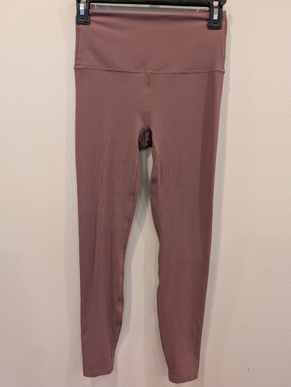 All in Motion Women's Ribbed High-Waist Pull On Leggings Pink XS